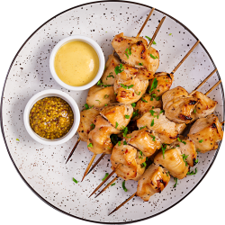 Chicken breast skewer